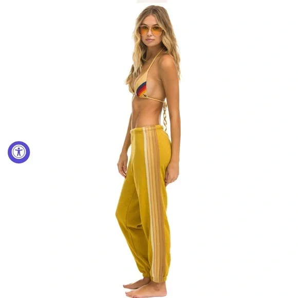 Women’s Beige Sweatpants - Picture 2 of 3